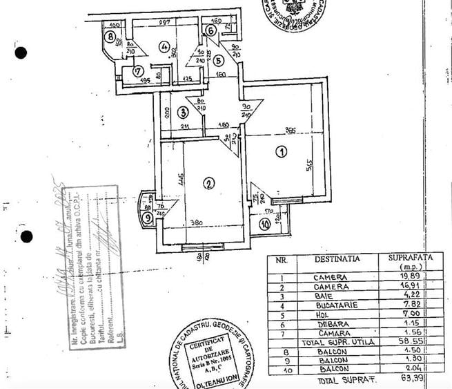 Vanzare 2 camere | Calea Vacaresti - Parc Tineretului  |  64 mp | etaj 3 | - 13