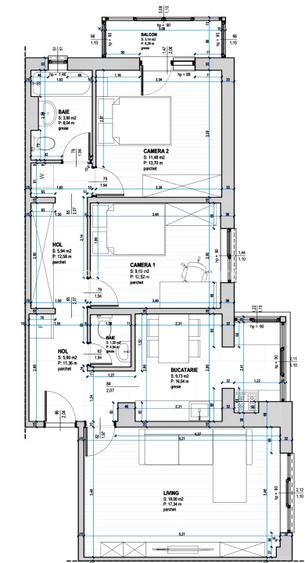Apartament modern, 3 camere, 66 mp utili - zona Lunei - 11