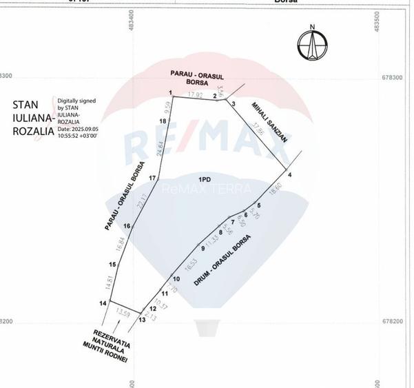 Teren 2,895mp Strada Priseci acces auto in zona telecabina BORSA - 2