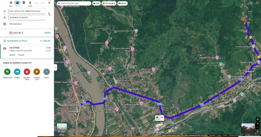 Teren Salatrucel Calimanesti intravilan cu curent 380V 3300mp - 2