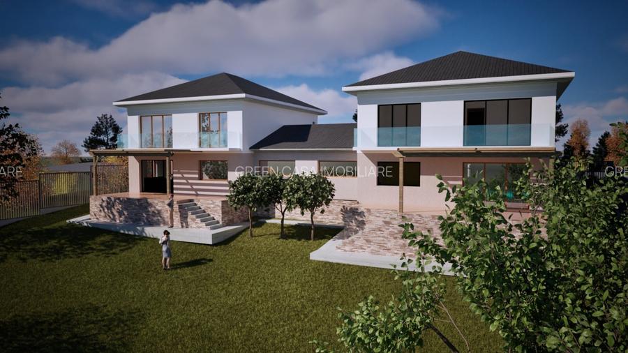 Teren 970 mp cu autorizație pentru 2 case Panorama deosebită, Zonă Ion Creanga - 2