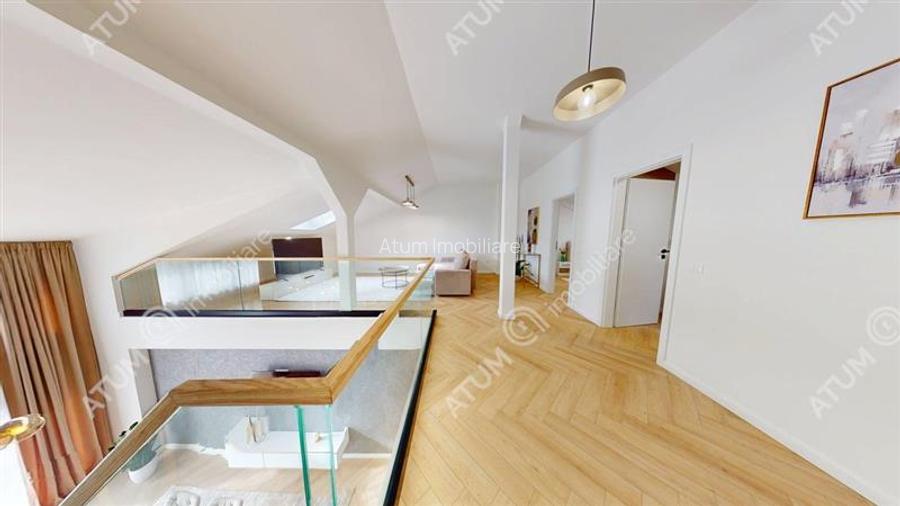Penthouse 5 camere 3 bai parcare mobilat complet Turnisor Sibiu - 12