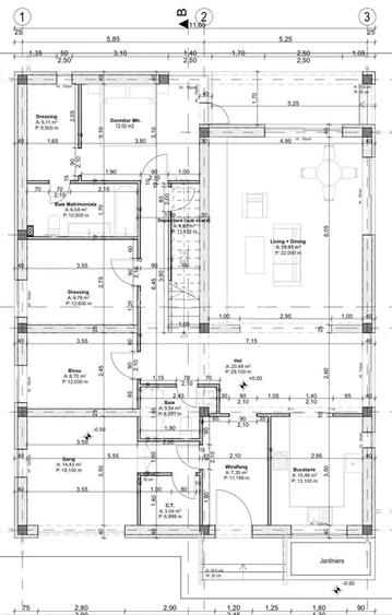 Casa la rosu / 1.328 mp teren / AC valabila / Otopeni 9 Mai - 20