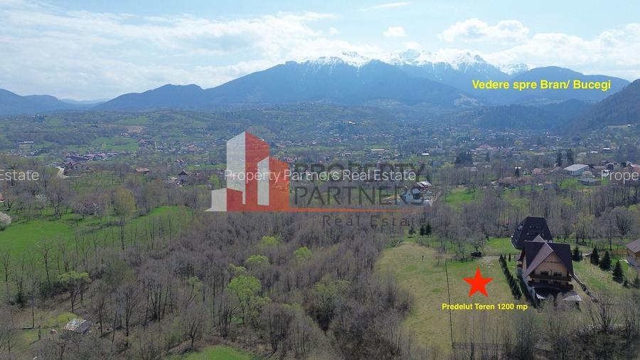 Teren Premium 1.200 mp | Bran - Predelut | Vedere spre Bucegi și Piatra Craiului - 4