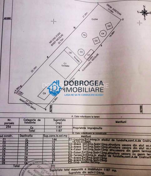 Murighiol, teren intravilan 1187 mp, Camping cu casute si foisor - 6