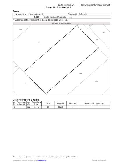 Teren intravilan, 1013 mp, in Pasarea, Branesti - 7