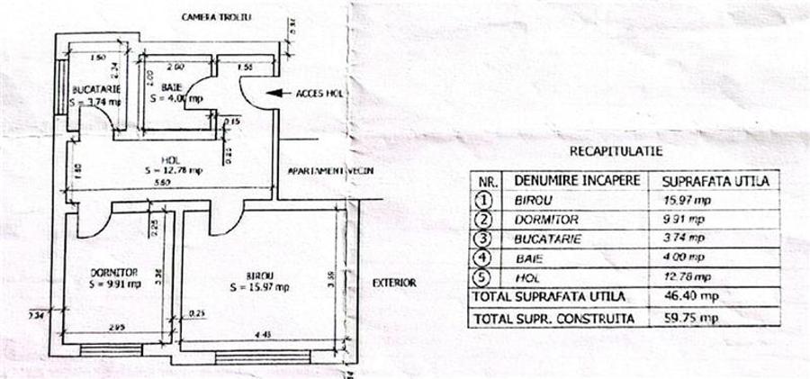 Studio de vanzare | Mobilat si utilat | Bloc 2002, Central, Bacau - 9