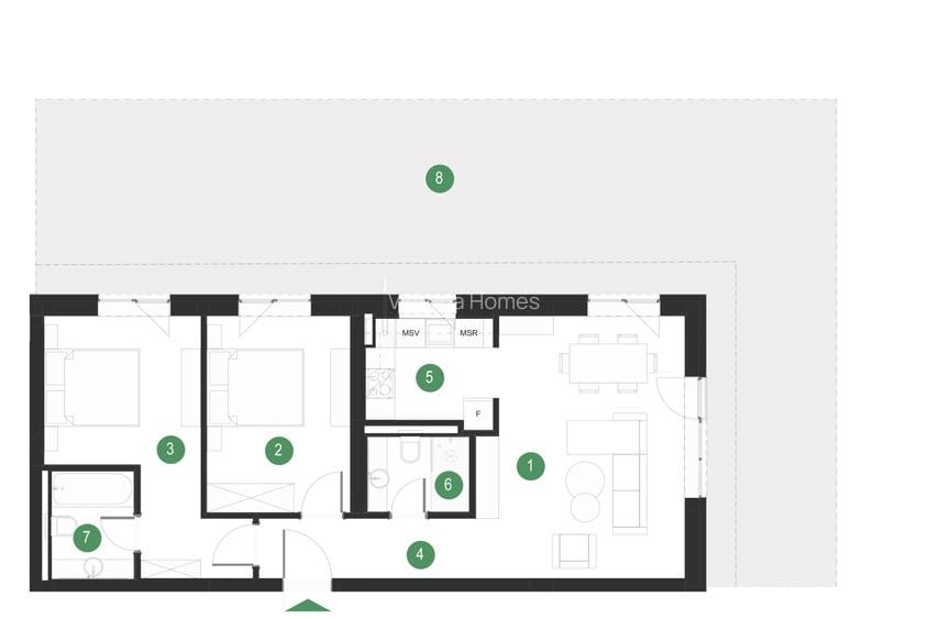 Apartament 3 camere în Pipera - Ultimele apartamente ramase!  Direct dezvoltator - 1