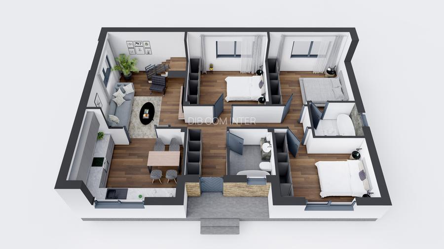 Casa individuala, la cheie, sat Dumbraveni, comuna Balotesti, str. Lahovari 90G - 17