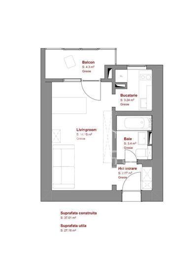 Garsoniera confort 1, renovata 2026 - zona Confectii, Universitate - 12