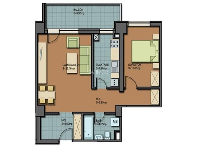 Inchiriem Apartament 2 Camere, Mobilat, Decomandat, Astra - 25