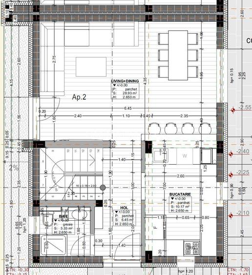 Duplex cu CF 163mp utili+terasa panoramica 45mp, 231 teren-Floresti - 6