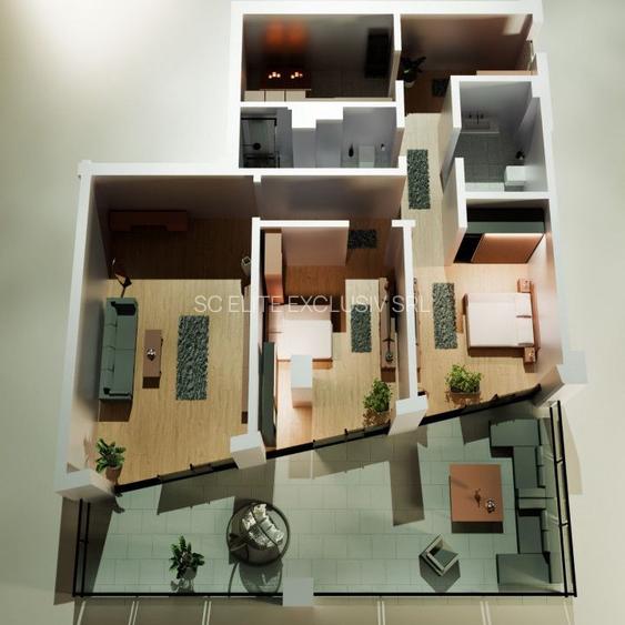 Tomis Nord - Vanzare apartament decomandat cu 3 camere, bloc nou. - 9