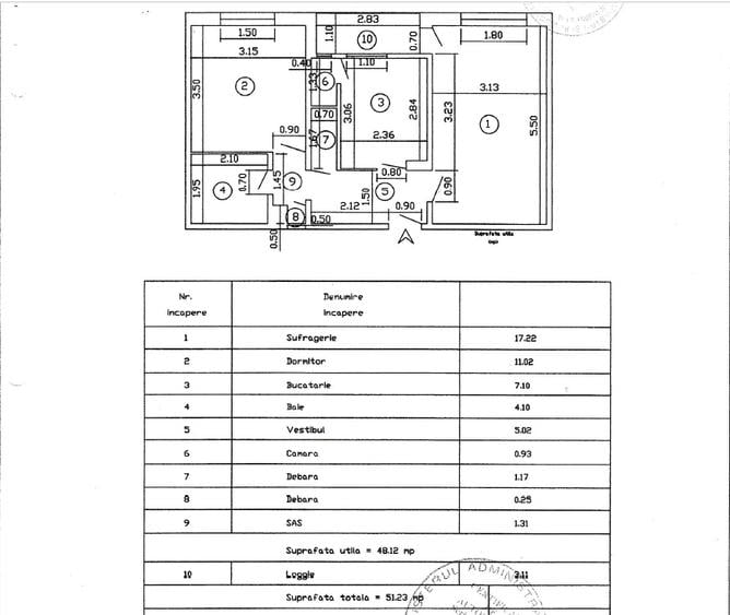 Crangasi-apartament 2 camere,decomandat,la 12 min de Metrou,an 1983, 0% comision - 19
