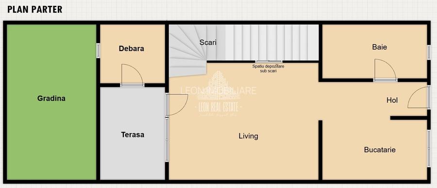 Casă înșiruită în prima parte a Florestiului, zona Stadion - Someșului - 2