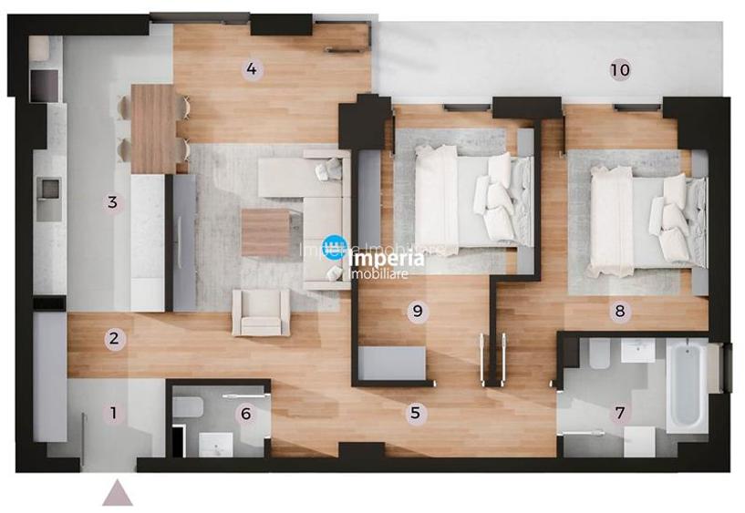 Tatarasi - Kaufland,  apartamente cu 3 camere la pret Promotional! - 3