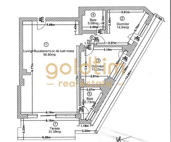 SUPERB / APARTAMENT CU 3 CAMERE SPATIOASE / TERASA 31 MP - 3