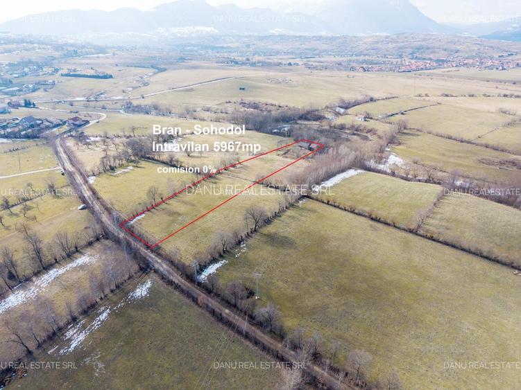 Bran Sohodol, 5967mp+teren bonus, intravilan constructii  P+E+M, comision0% - 14