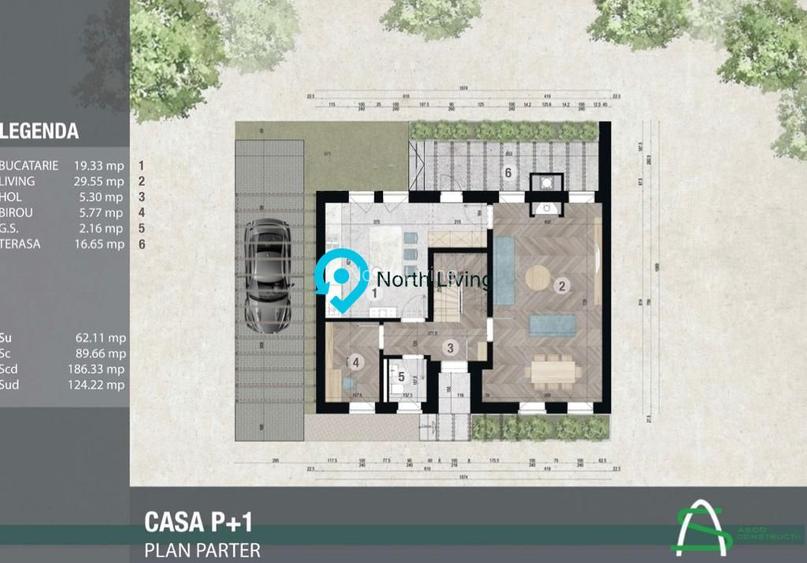 Vila 5 camere Pipera | 2 parcari | gradina - 20
