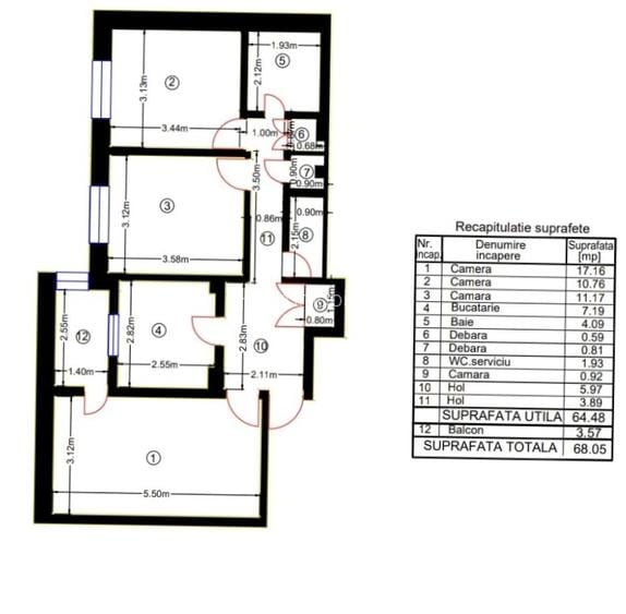 Ghencea-Strada Sergent Gheorghe Latea-ap 3 camere - 3