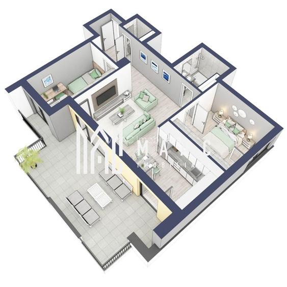 Apartament 3 camere | Balcon 27.3 mp | Etaj 3 | Turnisor - 4