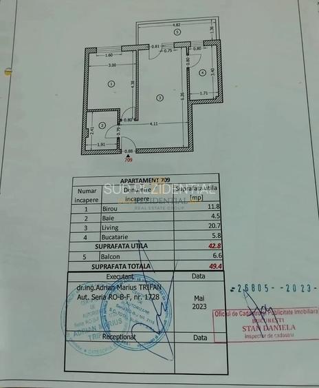 Apartament cu 2 camere, etaj 7/9, balcon inchis, Soseaua Salaj - 1