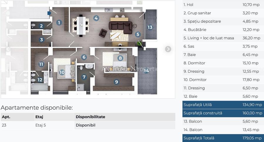 Apartament elegant cu 3 camere de vânzare în zona Floreasca, București - 1