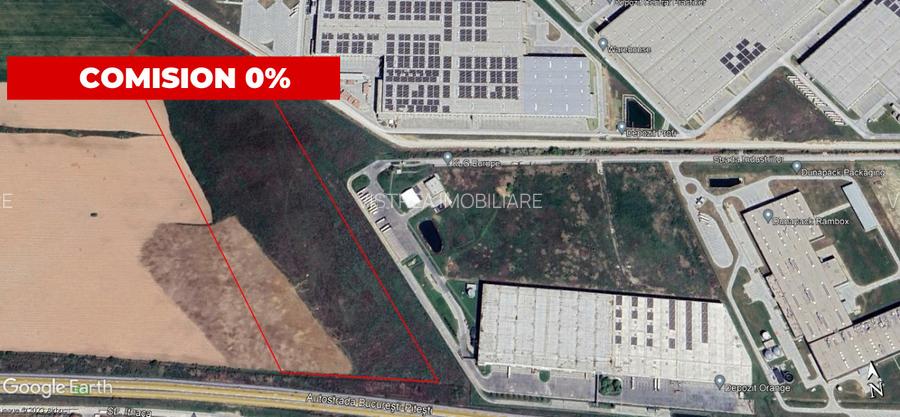 Autostrada A1 (Parc industrial, km 23) teren industrial 93000mp - 2