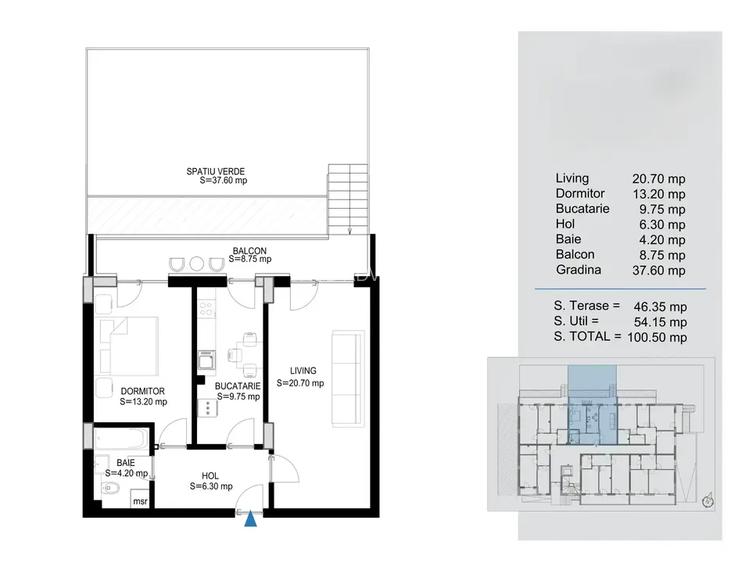 Titan Pallady Metrou 2 Camere Decomandat spatios cu terasa si gradina - 8