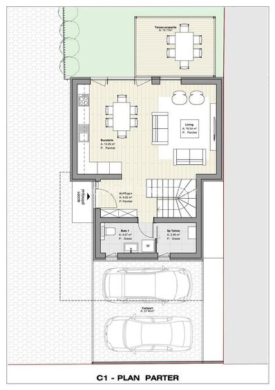 Calea Buziașului | Casă individuală | Carport | Terasă circulabilă - 21