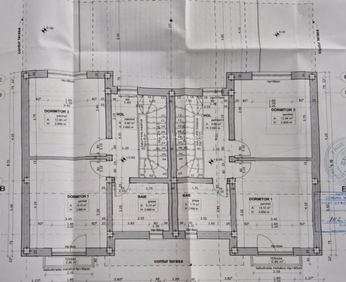 Duplex 4 camere - 94 mp utili - Toate utilitatile - Mosnita - Direct proprietar - 5