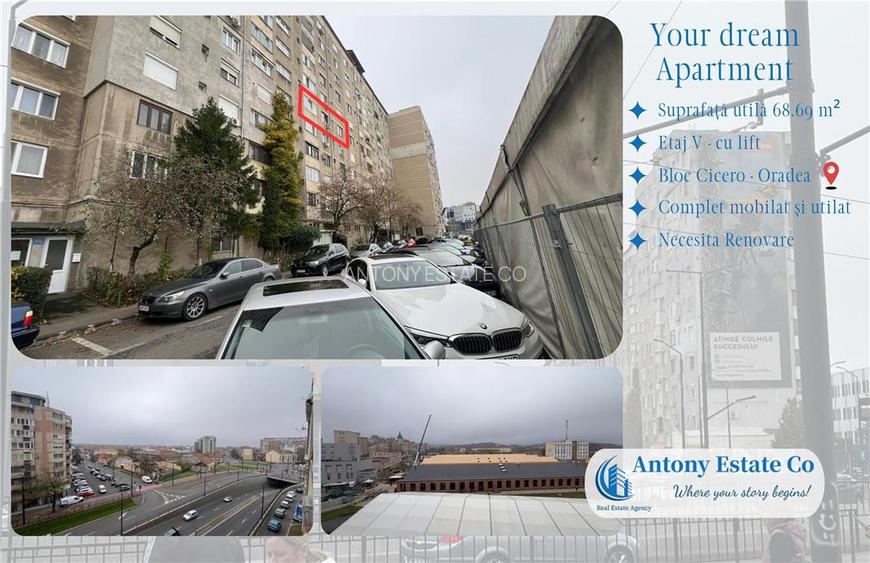 Apartament de vanzare, tip A, 3 camere semidecomandat, Central-Oradea - 9