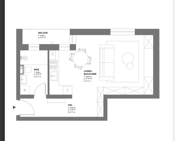 Ap. 37 utili+balcon Mobilat Utilat Comision 0 Timisoara - 8