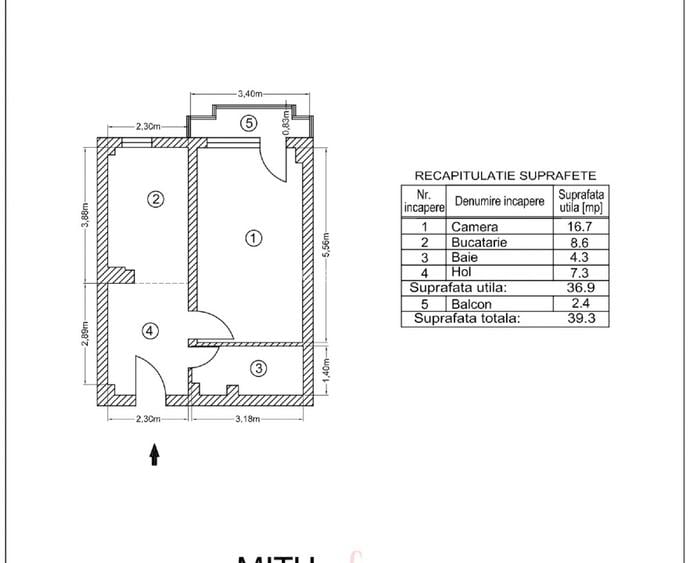  Garsonieră spațioasă și luminoasă – Tei, S2, ideală pentru locuit sau investie - 16