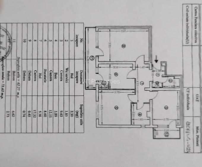 Apartament | 3 camere | B-dul București - 11