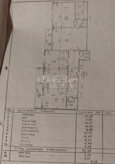 4 camere Calea Mosilor,inst. schimb.,et. 6,an 1982, 87 mp, renovat - 9