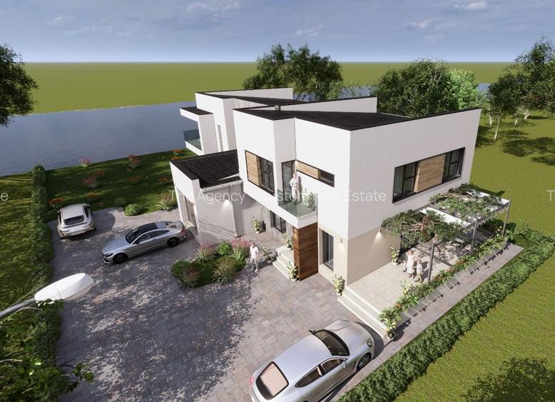 Duplex cu iesire la lac - 5 camere -Corbeanca, central - 10