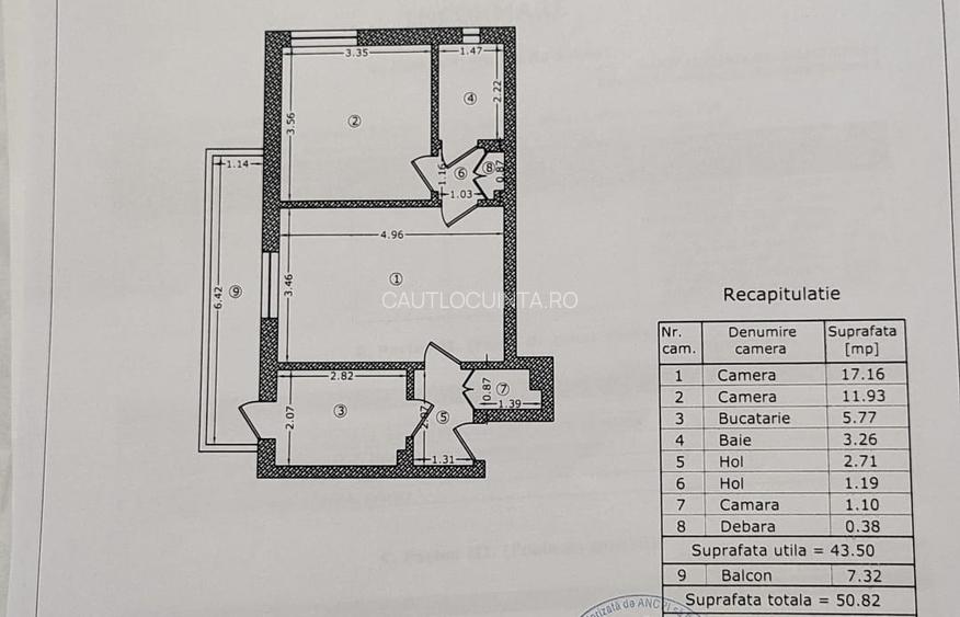Apartament 2 camere | Berceni | Metrou Piata Sudului 8’ | Sun Plaza 8’ - 9