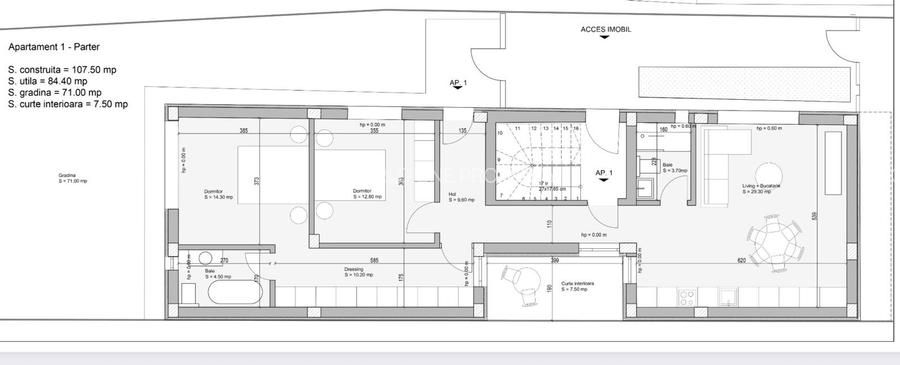 Comision 0/Ap.3 camere/Curte proprie - 14