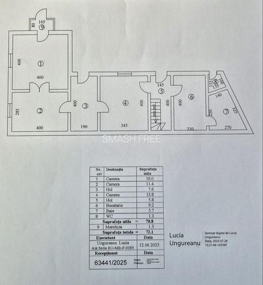 Casa P+Pod 95,45 mp + teren 140 mp - parcul Carol - 7