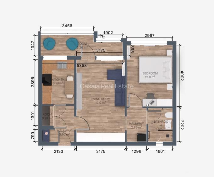 Apartament complet renovat  de vânzare // 2 camere  // Dristor // Park Lake - 2