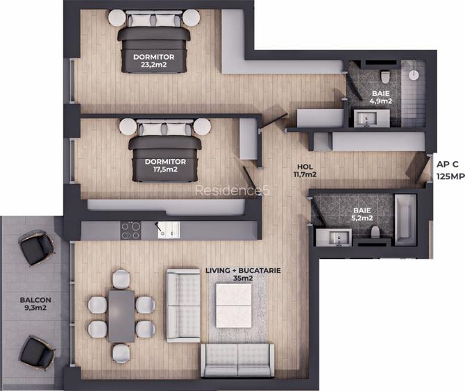 Residence5 Forest 2 – locuințe ideale pentru familii, școli private la un pas - 1