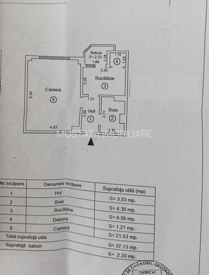 - Apartament 1 camera, confort 1 decomandat, Buzaului, sprafata 39mp. - 3