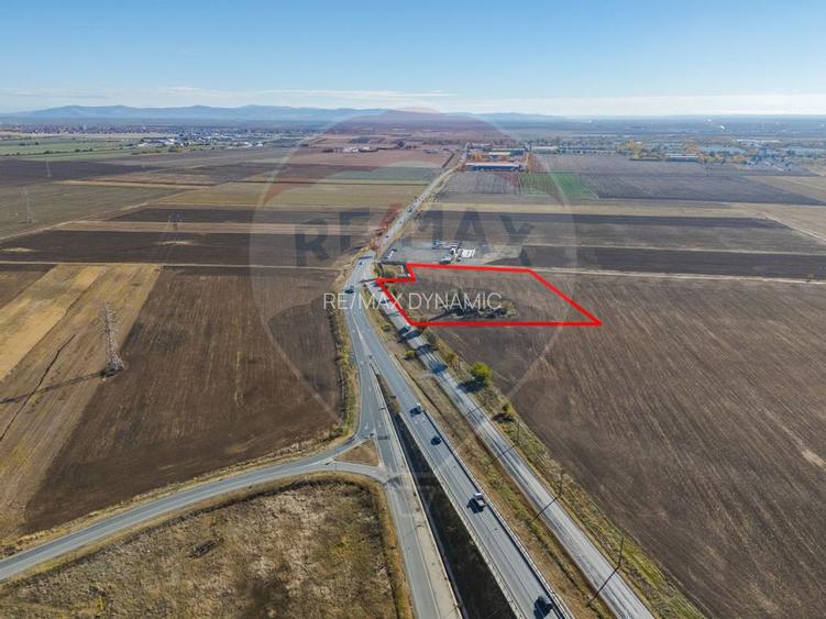 Teren intravilan 13.482 mp pe Centura Nord Arad, front 188 m - 2