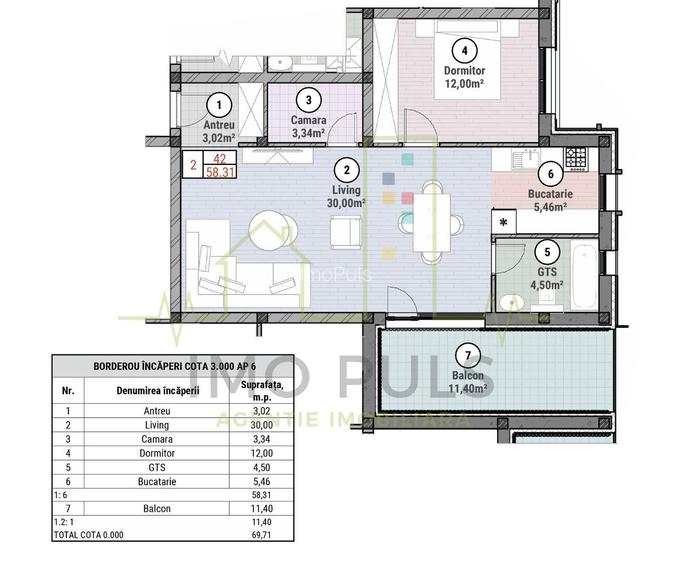 Etaj 1 sau Etaj 2. Balcon mare. Bucatarie cu posibilitate de inchidere. - 1