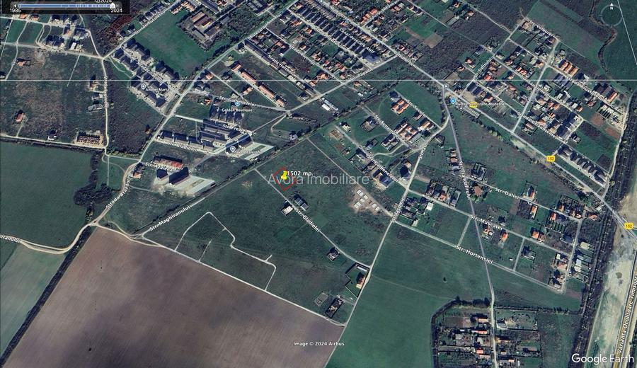 Teren intravilan 1502mp Giroc, str.Gladiolei. - 2