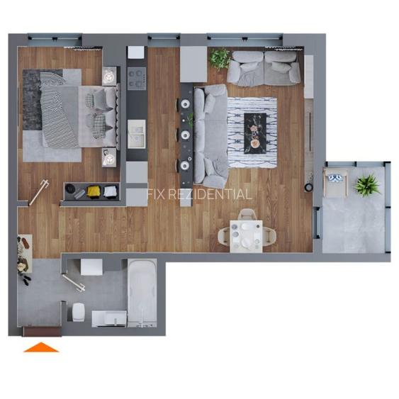 Apartament cu 2 camere amenajari premium - la 10 minute de PALAS MALL - 4