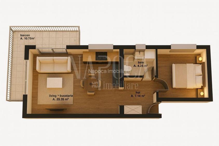 Apartament 2 camere de vanzare in Oncea Oradea, Oradea - 8