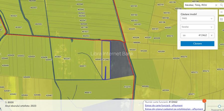 Terenuri extravilane Sacalaz jud Timis - 2