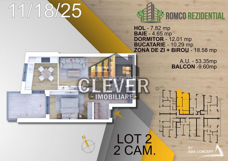 Ap 2 Camere, Panouri Solare, Ventilație Inteligentă NovingAIR - Pallady - 1